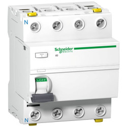 RCCB, Typ A-SI, 4-biegunowy, 40A, 100mA, Schneider Electric, A9Z Acti9 380-415V ac