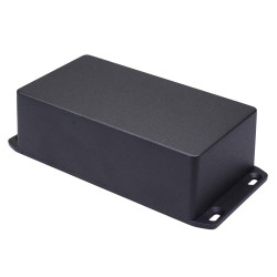 1590WP1FLBK Hammond Black Aluminium Watertight Die Cast Enclosure Flanged Lid 153 x 83 x 50.5mm