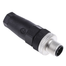 Złącze wielostykowe przemysłowe 4-pinowe M12 Montaż na kablu Wtyczka Telemecanique Sensors