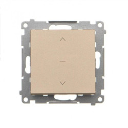 Simon 55 Łącznik roletowy trójpozycyjny 1-0-2 (moduł) 10 A, 250 V~, szybkozłącza Szampański mat TZW1K.01/144