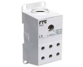 Blok rozdzielczy AL/CU 1-potencjałowy 175A we 1x95-240mm2 wy 1x10-50mm szary AUX38503