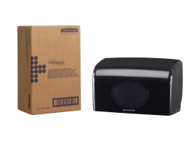 Dozownik na papier toaletowy, Czarny, Pojedynczy, 191mm x 139mm x 309mm, Aquarius