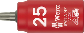 Klucz nasadowy trzpieniowy 8767 A VDE HF TORX Zyklop, izolowany, 1/4, z funkcją przytrzymywania, TX 25 x 36 mm, WERA 05005923001