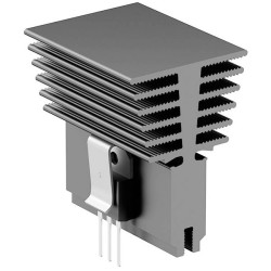 Fischer Elektronik 10134610 SK 641/84SA Fin Heat Sink 5.9 K/W 84x40x56 mm