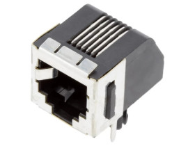 Gniazdo RJ12 6-pin Kat 3 ekranowane,niskoprofilowe na PCB 5555140-1