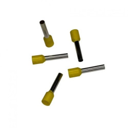 Końcówka tulejkowa izolowana HI 6/18 (100szt.) żółta DIN