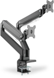 Table stand, for 2 monitors, 15 to 35 inch, up to 30 kg, VESA max. 100x100 mm, black, DA-90427