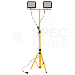 Zestaw naświetlacz LED NOCTIS 2x50W 4000K IP65 + statyw 150cm SPECTRUM LAB