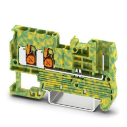 Złączka szynowa ochronna 2,5mm2 żółto‑zielona XT 2,5-TWIN/1P-PE /50szt./