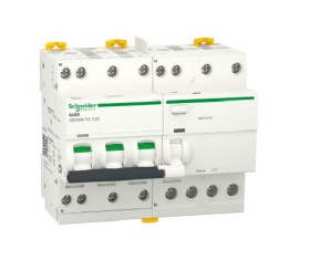 Wyłącznik różnicowoprądowy z członem nadprądowym RCBO, Typ C, 3P+N, 32A, 30mA, Schneider Electric, Acti9 iDD40N