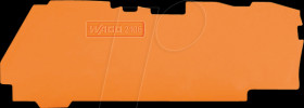 2106-1392 End and intermediate plate 1 mm, 3-conductor terminal blocks, or