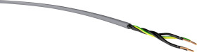 Przewód zasilania VER YSLY-JZ 4x 1,5 Ri.100, YSLY-JZ, 4 x 1.50 mm², szary, 100 m