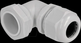 60336 Cable Gland 90° angled PG21 gy