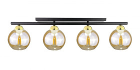 Lampa sufitowa nowoczesna 4xE27 AMARUS BLACK/GOLD