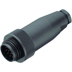 Binder 99-0717-00-13 M 10-12mm Cable Mnt 12&#x2B;PE Pin with Solder Termination