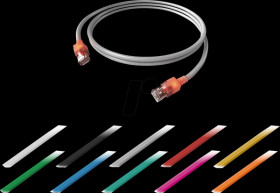 CS1OOADAD0005 DualBoot® LED Patch Cord, Cat. 6A (ISO/IEC), shielded, orange, 0