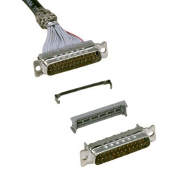 Złącze D-Sub 9-pinowe Wtyk Proste Montaż na kablu raster 1.384mm