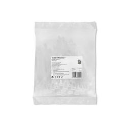 Qoltec Opaski zaciskowe wielorazowe/trytki 7.2*100mm Nylon66 UV Białe