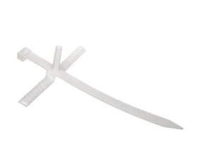 Uchwyt paskowy z kołkiem szybkiego montażu USMPK-12 biały 12mm 21.4 /25szt./