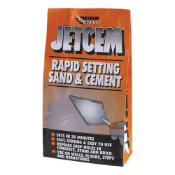 Everbuild JETMIX6 Jetcem Premix Sand &amp; Cement 12kg (2 x 6kg Packs)