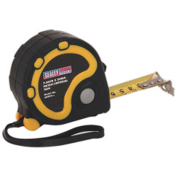 Sealey AK990 Rubber Measuring Tape 7.5mtr(25ft) x 25mm Metric/imperial