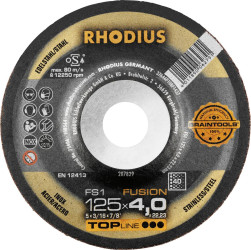 Rhodius 209093 FS1 FUSION Tarcza szlifierska stal nierdzewna, stal 10 szt.