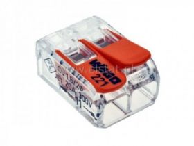 Złączka Wago 2x4mm wielokrotnego użytku, mała