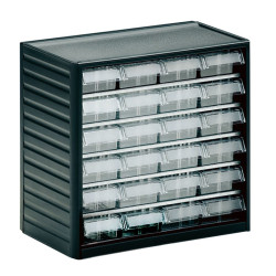 Regał szufladkowy, kolor: Szary, materiał: PP, 290mm x 310mm x 180mm, Treston