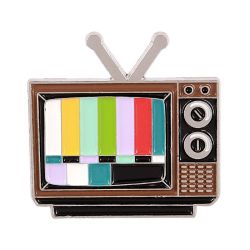 Broszka - zaczepka - telewizor kineskopowy TV