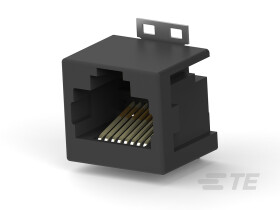 Złącze RJ45, 1-338088 Złącze RJ45 Żeńskie Montaż powierzchniowy Cat3 TE Connectivity Bez ekranowania Pionowy 8-żyłowe 1