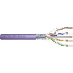Kabel teleinformatyczny F/UTP kat.6 4x2xAWG23 LSOH drut fioletowy Dca DK-1624-VH-5 /500m/