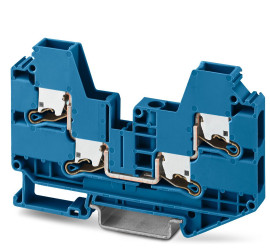 Blok zacisków przelotowych Phoenix Contact poziomy: Pojedynczy 20 → 8AWGWciskane XTV 6-QUATTRO BU 1 kV