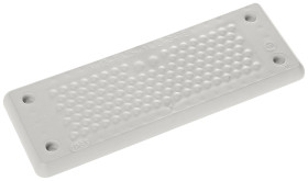 Trelleborg MH-24 F 125-1 LIGHT GREY UL94 V-0 IP65 | TPE | Screw Płyta przelotowa TPE szary 1 szt.