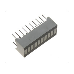 Linijka LED żółta 10-segm. 25x10mm