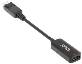 adapter DisplayPort, HDMI club3D CAC-1088, [1x złącze męskie DisplayPort - 1x złącze żeńskie HDMI]
