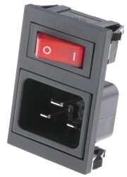 Złącze IEC IEC C20, na Zatrzask Męski 16A Proste liczba bezp None Szybkozłączne Bulgin