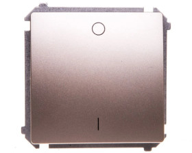 Simon Basic Łącznik dwubiegunowy, szybkozłącza, satyna BMW2.01/29