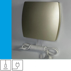 Wentylator domowy Eol F12GF przewód z wtyczką, fi 120 mm, kolor złoty