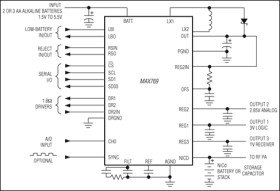 2 or 3 Cell, Step-Up/Down, Two-Way Pager System IC