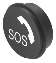 Nakładka do klawiatury, typ: Wkładka klawiatury, symbol — połączenie alarmowe (eCall), do użytku z: Klawiatury serii 09