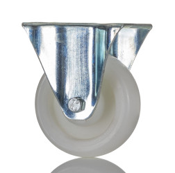 Koło samonastawne średnica kabla 75mm Płyta RS PRO 70kg wysokość całkowita 95mm