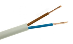 Przewód płaski H03VVH2-F (OMYp) 2x1,5 biały /100m/