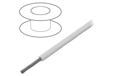 3254 Wh005 Przewód Na Rolce O Długości 30,5M Linka Cu, 300V Pvc Biały 16 Awg