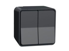 MUREVA STYL Wyłącznik schodowy podwójny IP55 antracyt MUR35022 SCHNEIDER ELECTRIC