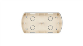 Trend Puszka Montażowa Pozioma Podwójna Beżowy 1Pth-2