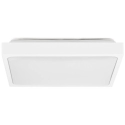 Plafon kwadratowy natynkowy LED 24W 2400lm 4000K IP44 biały barwa NW biała neutralna z mikrofalowym czujnikiem ruchu V-TAC