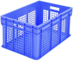 BITO Lagertechnik 1657967 Pojemnik do sztaplowania Classic nadaje się na żywność (D x S x W) 600 x 400 x 315 mm niebiesk