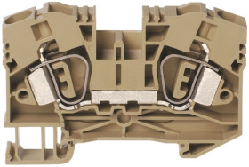 Kostka zaciskowa na szynie DIN RS PRO poziomy: Podwójny 16 → 6AWGZacisk sprężynowy 57A 1 kV