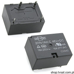 201N-1AH-C-48VDC Relay 48VDC 10A 11,22kOhm THT SONGCHUAN