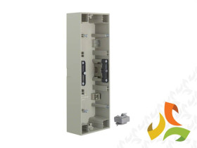 BERKER K.5 Puszka natynkowa 3 potrójna pionowa stal szlachetna nierdzewna 10437004 HAGER